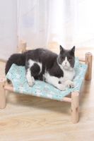 Katzenbetten Möbel Müll abnehmbar und waschbares Bett Massivholz Holzhundlager Teddy Zwinger für alle Jahreszeiten vom Boden vom Boden