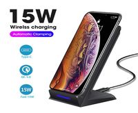 15W Fast Wireless Charger Pad dobr￡vel 15w qi suporte para huawei p40 samsung s10 iphone12 11pro max