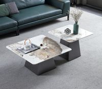 Мебель для гостиной итальянская каменная плита чайная чайная столик яркий современный простой дом маленькая квартира Light Luxury Nordic Designer Square CO5686653