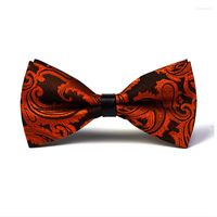 Bow Ties Fashion Purple Paisley Two Layer Bowtie For Men Hig...