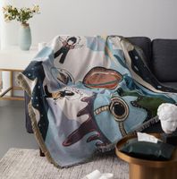 180260cm Cobertores de arremesso macio de viagens de manta decorativo para sof￡ de cama de cama Drop quente