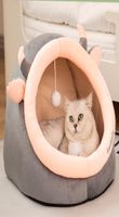 Портативный щенок Cat039s Дом в полуэтлеге для чихуахуа Йоркширский терьера пит -кот кошка собака домашняя кровать аксессуары кровати мебель