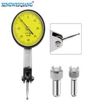 Indicador de teste de medidores de discagem precisa métrica de precisão com trilhos de cauda de cauda Montagem 04 001mm Ferramenta de instrumento de medição de medição 201116