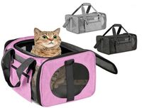 Cat CarriersCrates Houses Портативные мешки с перевозчиками дышащие сетчатые сетки с складывающимися на плечах.