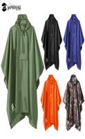 مقنعين المطر المعطف على مقنعات الماء سترة معطفات المطر للرجال للنساء البالغين T200622