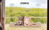 Katzen -Hängemattenbett atmungsaktive Liegehängebetten Katzen Haustier Wallinstalled Fenster Sitzhalterung bequemes süßes Kätzchen mit 20 kg 2111