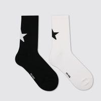 Diseñador Socks Patrón de estrellas de cinco puntos Sports con calcetines de algodón para hombres y mujeres