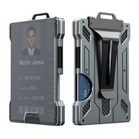 Bolsas de cintura EDC porta-cartões ao ar livre prático tático alumínio fashion mini carteira mágica inteligente 230113