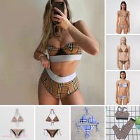 Sets de bikinis impresos dise￱adores sexy para mujer dise￱ador de trajes de ba￱o divididos traje de nataci￳n suave el￡stica para vacaciones