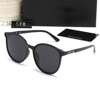 Hot Luxury Sunglasses Lens Polaroid Designer Letter feminino homem Óculos de moda sênior para mulheres Óculos de óculos de metal vintage Metal Sun com caixa