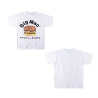 23SS Summer USA Casual Cotton Tee Primp Print Fast Food T-shirts Clats à manches courtes Tshirt pour femmes
