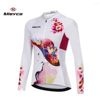 Kurtki wyścigowe Mieyco poliester kobiet rowerowe odzież z długim rękawem jesienna koszulka rowerowa anty-UV MTB rower