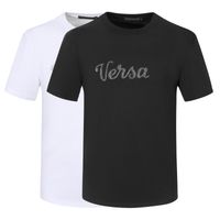 Дизайнерская марка мужские футболки с коротким рукавом с коротким рукавом 100% хлопчатобумашные тройники верхняя буква вышивая рубашки 2023 весна летние повседневные футболка футболка мужская женская одежда