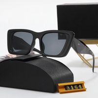 Moda 2023 Kadın Tasarımcı Güneş Gözlüğü Retro Gözlükler Goggle Açık Plaj Güneş Gözlükleri Erkek Kadın 4 Renk İsteğe Bağlı Vintage Üçgen İmza Kutu