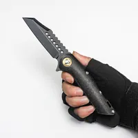 Ограниченное издание складное складное нож Warhound Real S35VN Blade Blade Titanium Harder Tactical Outdoor Equipment Инструменты для выживания охоты
