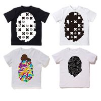 Çocuk Tasarımcı Giysileri Bebek T-Shirts Erkek Toddler Maymun Kızlar Moda Hip Hop Camo Street Üstler Gündelik Yaz Çocuk Bebekleri T Shirt Genç Çocuk Toddler Giyim