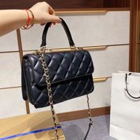 Классические дизайнеры женщины на плече сумки кошельки сумочки алмаза решетка подличная кожа 25 см суммиры черная простая простая ручная сумка для ручной сумки мода мода