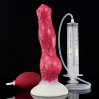 Giocattoli sessuali massaggiatrice dildo giocattolo anale squirt dildo penis nodo eiaculazione galli donne giocattoli per adulti 18 masturbazione sex shop