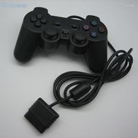 Игровые контроллеры 1 контроллер для PS2 Wired Gamepad Joypad Original / 2 PSX PS PCS Black Wholesale