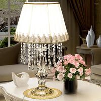 Lâmpadas de mesa Crystal Wedding Decoration LED Cozinha Light Halloween Manicure Touch Lamp Lights de Natal