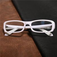Солнцезащитные очки белые очки для чтения мужчины женщины 100 150 125 175 200 225 250 275 Антинистые лучи очки рамы мужские узкие прямоугольные явления