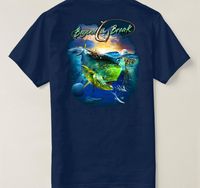 Men' s T Shirts Mahi Dolphin Fish Fishing T- Shirt Summer...