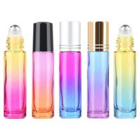 Packing Bottles 10Ml Glass Roller Gradient Color Empty Per B...