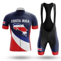 ركوب الدراجات جيرسي كوستاريكا 2022 مجموعة الصيف ركوب الملابس رجال القمصان طريق الدراجة النقل