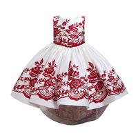 2020 Новые рождественские девушки платья вышивающие цветочные детские платья платья для принцессы для девочек формальные платья детские платья для вечеринок B3113 66262c