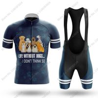 2023 Blue Dogs Cycling Jersey Set Summer Cartoon Anime Clothing Stirts Suit Bicycle Bib Shorts Mtb Maillot Cyclisme