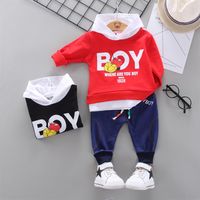 Малыш младенца костюма для мальчиков для мальчиков наборы одежды с капюшоном.