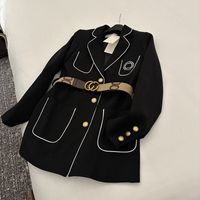 23SS Women Jacket Blazers Casual Blazers con corsé Lady Slim Fashion Jackets Outwear s Imple Coats S-L