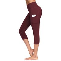 Tenue de yoga Femmes 3/4 pantalons sport leggings push up colm exercice exercice haute taille capri fitness coulant pantyoga athlétique