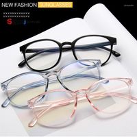 نظارة شمسية إطارات Samjunny Fashion Women Glases Frames Men Eyeglasses Vintage Round Clear Lens Positical Primitic