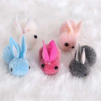 2023 Paskalya Peluş Bebekler Sevimli Renkli Tavşan Easterler Parti Dekorasyon Süsleri Mini Oyuncaklar Tavşan Bebek Oyuncak Hediyesi T163LJM