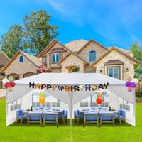 10x20ft Six Sides Two Doors White Portable Canopy Party Wedd...