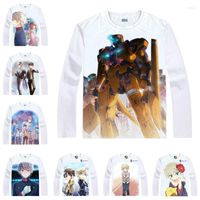 Camisetas para hombres Coolprint Motivs Hentai Shirt Aldnoah Camisetas Camisetas Múltiple Manija de estilo múltiple Kaizuka Inaho Sleipnir Anime Cosplay Kawaii