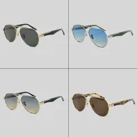 Sunglasses 2023 Men Luxury Pilot Alloy Sun Glasses High Qual...