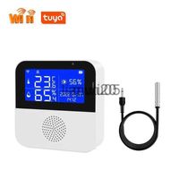 Smart Home Control Wifi Temperature Humidity Sensor Tuya Smart Home LCD  Display Hygrometer Thermometer Detector For Alexa Google Assistant X0721  X0807 From Qiuti20, $18.28