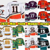 Men's Trevor Zegras Anaheim Ducks Adidas Reverse Retro 2.0 Jersey