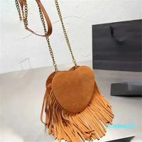 Shoulder Bags Heart Designer Women Pouch Brown Luxurys Handb...