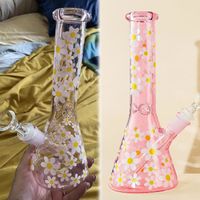 Daisy Tornado Glass Bong Funktion Water Pipes Shisha Recycler Oil Rigs Vogelkäse Becher DAB Rig mit 14mm Knalchen