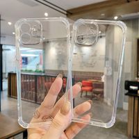 Nuevo caso de teléfono delgado de TPU transparente para iPhone 14 Pro Max XR X/XS 13 12 11 Cubierta transparente