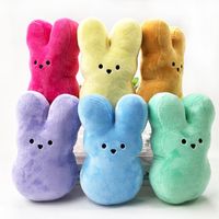 7 Colors Peeps Stuffed Easter Bunny Party Supply Velvet Plus...