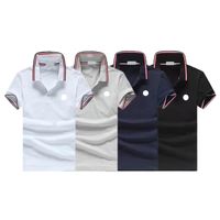 Designer mens Basic business polo T Shirt mode france marque T-Shirts homme brassard brodé lettre Badges polo short
