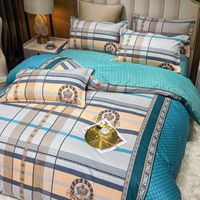 Set di biancheria da letto 27 colori set di piumini arruffati ispessivi set di cover di copertura trapunta in lenzuolo king size