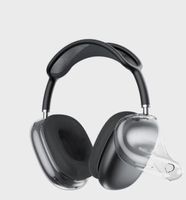 Para AirPods Max Pro 2 3 Acessórios para fones de ouvido TPU Solid Transparent Case Silicone Cober