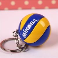 Anéis -chave 10 PCSLOT Volleyball Keychain Ornamentos de negócios Presentes de vôlei de voleibol Bola de futebol Bola de bola de cadeia de cadeias Rings Sport 230228