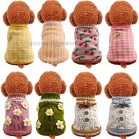 Winter Dog Apparel Dogs Sweater Knitted Turtleneck Warm Pupp...