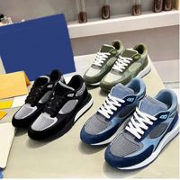 Dikke Soled Casual Shoes Designer Shoe Women Travel Leather Sneaker Cowhide Fashion Lady Flat Running Trainers Letters Platform Men Gym Sneakers Maat 36-42-45
